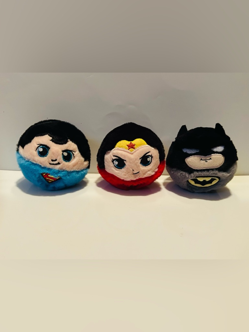 Ty Beanie Bouncers DC Comics Set-Includes: Batman, Wonder Woman & Superman (NWT)